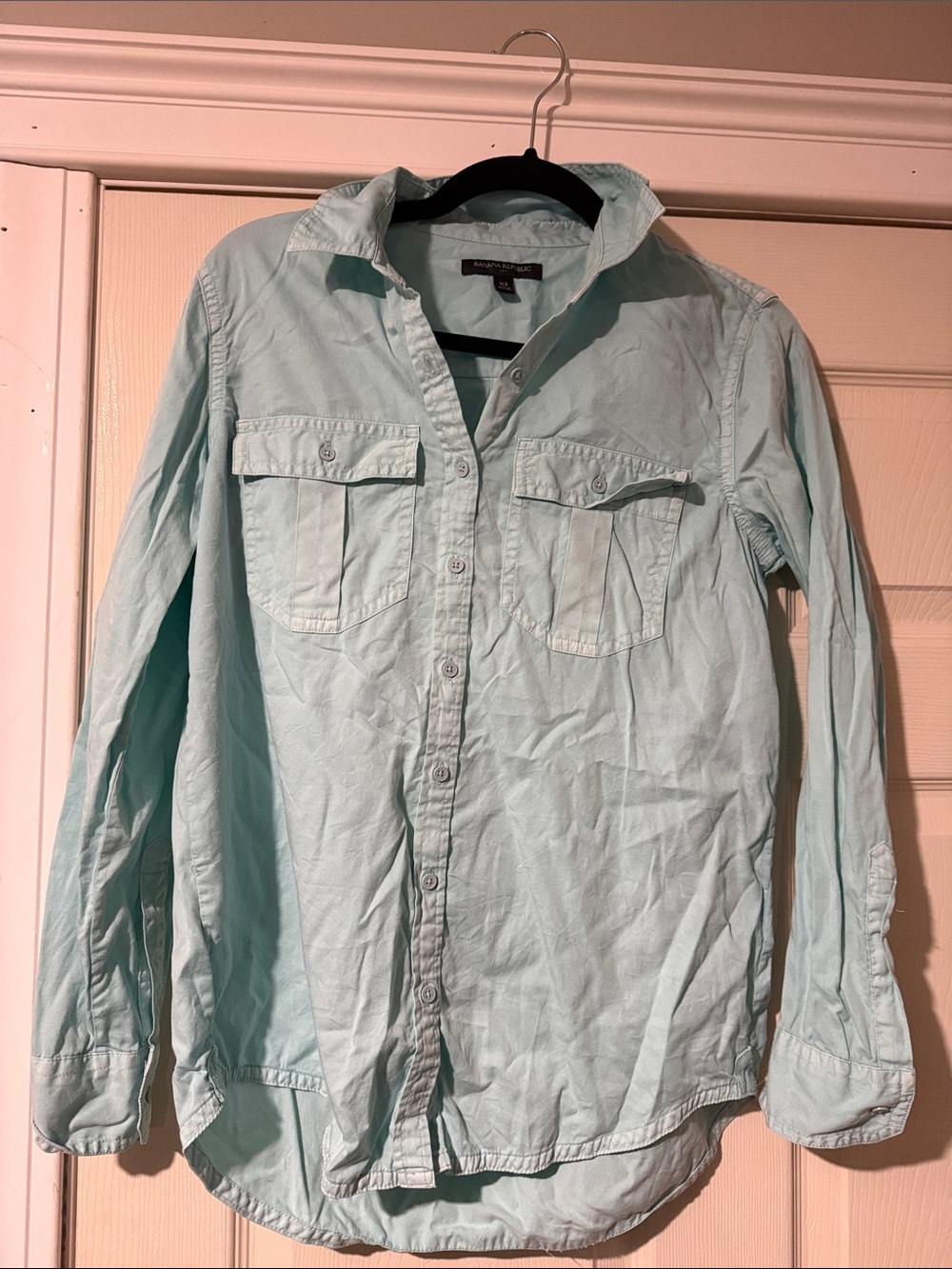 Banana Republic Mint Green Button-Down Shirt